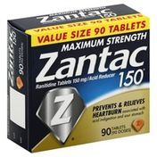 Zantac Acid Reducer, Maximum Strength, Tablets, Value Size
