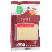 Food Club Swiss Thin Sliced Cheese