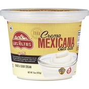 Los Altos Crema Mexicana con Sal, Natural Mexican-style Grade A Sour Cream