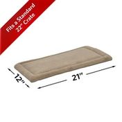 MidWest Homes for Pets 21" x 12" Taupe Deluxe Micro Terry Quiet Time Pet Bed