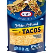 Kraft Cheddar & Asadero Shredded Cheese with Taco Seasoning for Tacos
