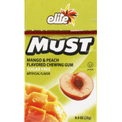 Elite Chewing Gum, Mango & Peach Flavored, Sugar Free