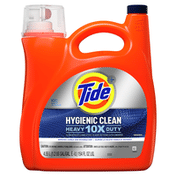 Tide Hygienic Clean Heavy 10X Duty Liquid Laundry Detergent, Original Scent