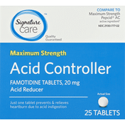 Signature Care Acid Controller, Maximum Strength, 20 mg, Tablets