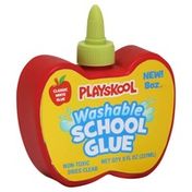 Playskool School Glue, Washable, Classic White