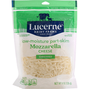 Lucerne Shredded Cheese, Part-Skim, Mozzarella, Low-Moisture