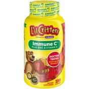 L'Il Critters Immune C Plus Zinc & Vitamin D Dietary Supplement Gummies