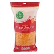 Food Club Sharp Cheddar Shredded Cheese