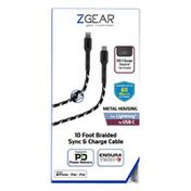Zgear MFi Lightning/C Fast Charge Braided Cable with EnduraTech