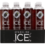 Sparkling Ice Sparkling Water, Black Raspberry, 12 Pack