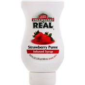 Real Syrup, Infused, Strawberry Puree
