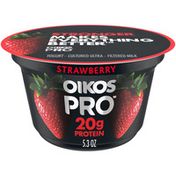 Oikos Pro Strawberry Yogurt-Cultured Ultra-Filtered Milk