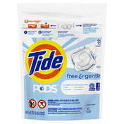 Tide Pods Free & Gentle Liquid Laundry Detergent Pacs