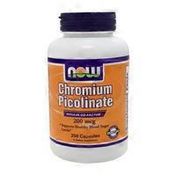 Now Chromium Picolinate 200 Mcg Insulin Co-factor, Supports Healthy Glucose Metabolism Dietary Supplement Veg Capsules