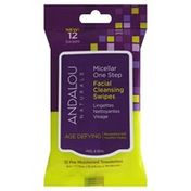 Andalou Naturals Cleansing Swipes, Facial, Micellar One Step