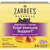 Zarbee's Naturals Zarbee's Adult Elderberry Plus Honey Total Immune Support Chewable