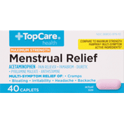 TopCare Menstrual Relief, Maximum Strength, Caplets