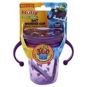 Nûby Wonder Cup, with Hygienic Cover/360 Degrees, 8 oz