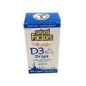 Natural Factors Vitamin D3 For Kids Dietary Supplement