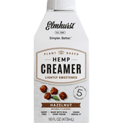 Elmhurst Hemp Creamer, Lightly Sweetened, Hazelnut