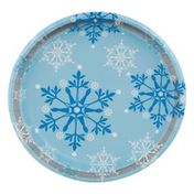 Smart Living Snowflake Swirls Plates - 8 CT