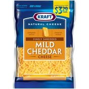 Kraft Cheddar Mild Finely Shredded Pre-Priced $3.29 Shredded Cheese