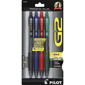 Pilot Gel Roller Pens, Premium, Bold Point (1.0 mm), Assorted Inks