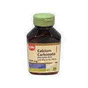 Life Brand 500 Milligrams Natural Calcium Carbonate With 200IU Vitamin D3 Tablets