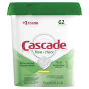 Cascade Free & Clear Actionpacs Dishwasher Detergent Pods, Lemon Essence