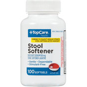 TopCare Stool Softener, 100 mg, Softgels
