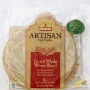 Mission Tortillas, Artisan Style, Corn & Whole Wheat Blend