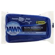 Dawn Scrubber Sponges, Premium, Non-Scratch, 2 Pack!