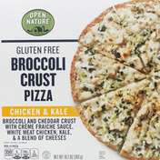 Open Nature Pizza, Gluten Free, Chicken & Kale, Broccoli Crust
