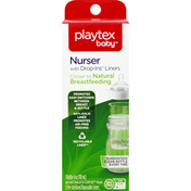 Playtex Bottle, Nurser with Drop-Ins Liners, 4 Ounce, 0m+