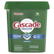 Cascade Complete Actionpacs Dishwasher Detergent Pods, Fresh