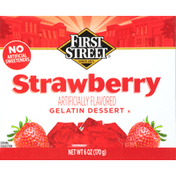 First Street Gelatin Dessert, Strawberry