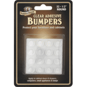 Parker & Bailey Clear Adhesive Bumpers, 1/2 Inch