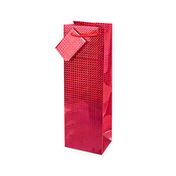 Cakewalk (Bags) Red Holographic Single Bottle Wine Bag