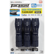 Bell and Howell Flashlight, High Performance, 3 Pack