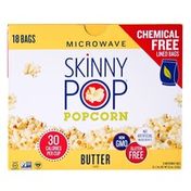 SkinnyPop Microwave Popcorn, Butter