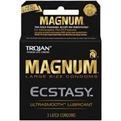 Trojan Large Size Ecstasy Ultrasmooth Lubricant Magnum Condoms