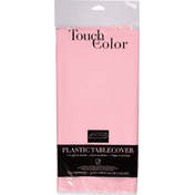 Touch of Color Tablecover, Plastic, Classic Pink