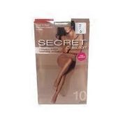 Secret Collection Size D Nude Invisible Sheer Pantyhose