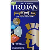 Trojan All The Feels Latex Condoms, Ct