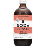 Soda Press Co Soda Syrup, Organic, Pink Grapefruit