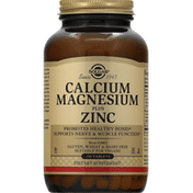 Solgar Calcium Magnesium, Plus Zinc, Tablets