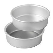 Wilton Small and Tall 6 x 2-Inch Aluminum Cake Pan Set, 2-Piece