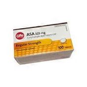 Life Brand Acetylsalicylic Acid 325mg Tablets