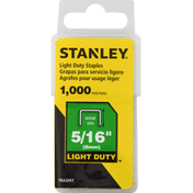 Stanley Staples, Light Duty, 5/16 Inch