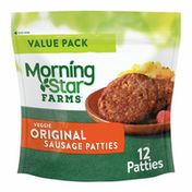 Morning Star Farms Meatless Sausage Patties, Plant Based Protein, Original